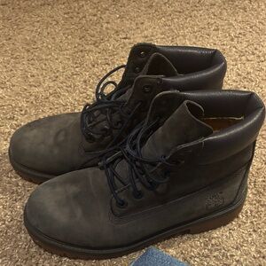 Timberland Women's Dark Gray Lace Up Boots